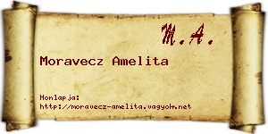 Moravecz Amelita névjegykártya